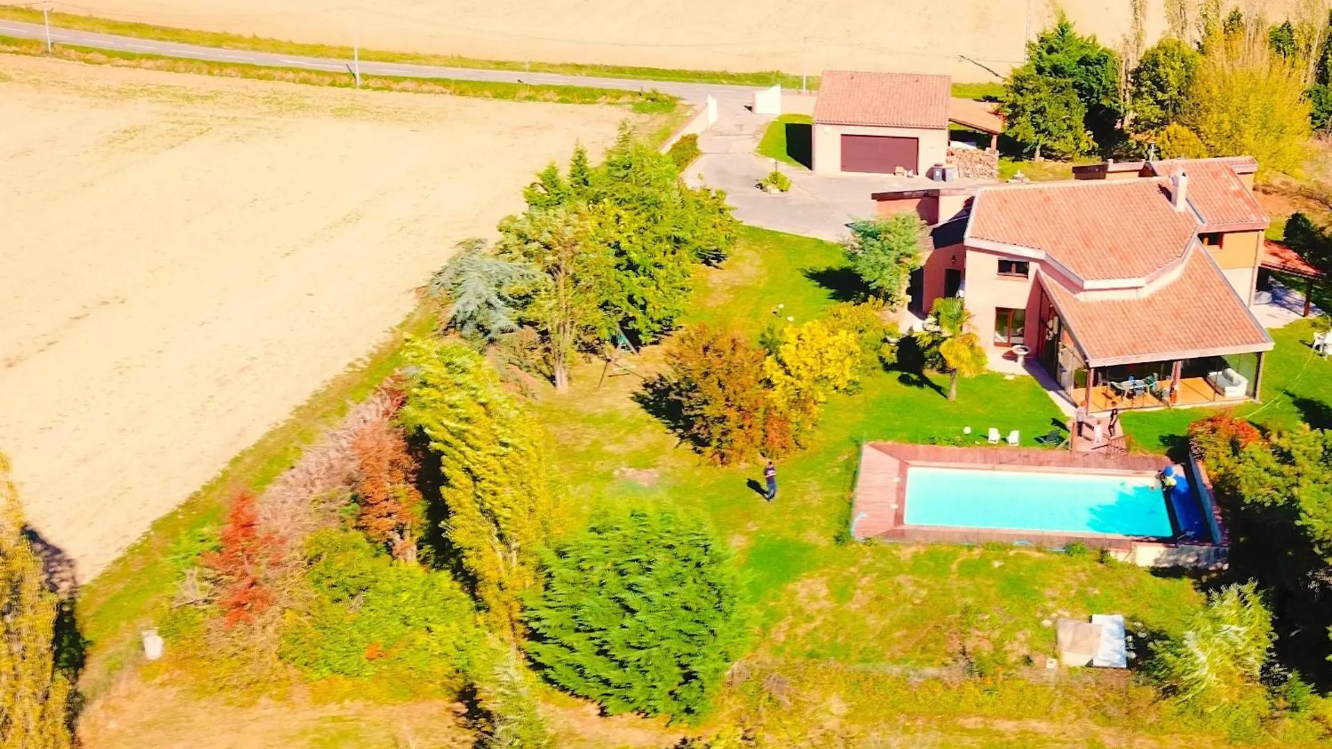Maison Standing 260M2 Veranda Piscine Jardin 2700M2 Vue Campagne Lherm  0*, Lherm (Haute-Garonne) France