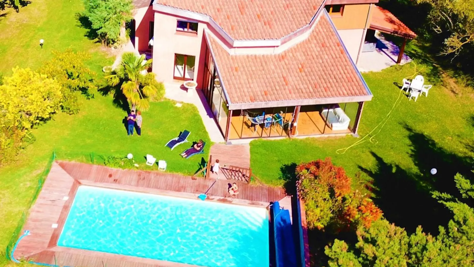Maison Standing 260M2 Veranda Piscine Jardin 2700M2 Vue Campagne Lherm